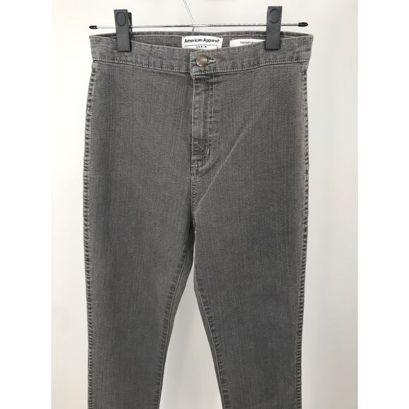 American Apparel Gray Skinny Stretch High Rise The Easy Jean Size S - Picture 2 of 7